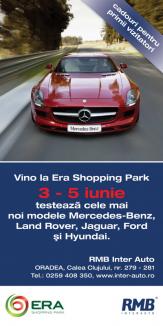 Cele mai tari modele Mercedes şi Jaguar, în test-drive la ERA Shopping Park